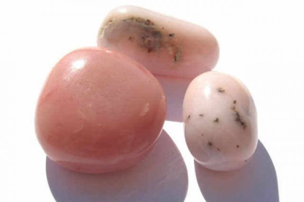 Trommelstein, VPE 100g, 25-40mm, Andenopal rosa