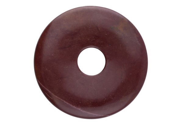50mm Donut Anhänger aus rotem Mookait