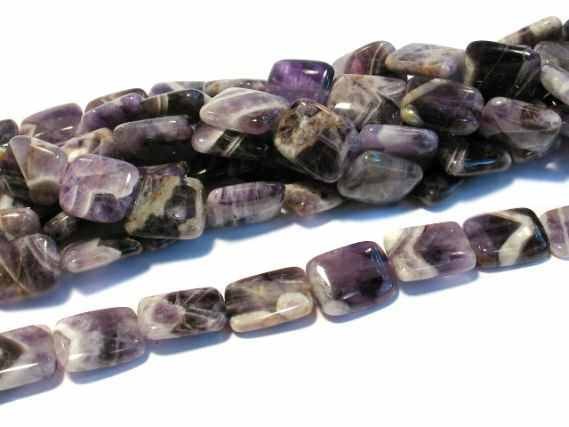 Rechteckstrang 14x18mm/40cm, Amethyst