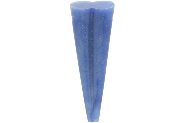 Flöten Anhänger 20x58x10mm aus Blauquarz