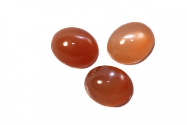 Cabochon 9x11mm, Mondstein orange