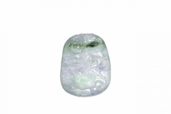 Drachen-Amulett 37x58mm,Jade Burma lavendel