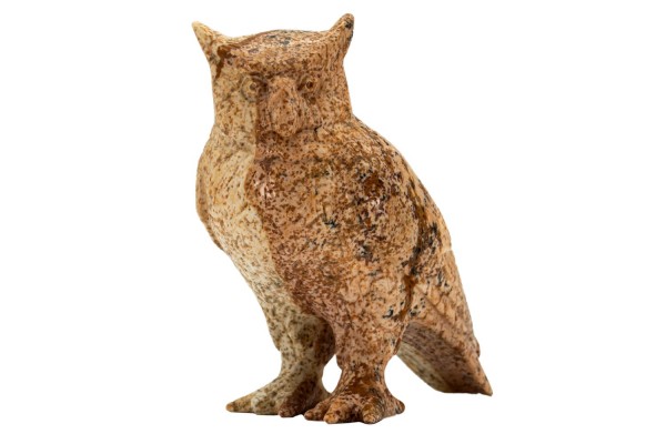 Eule (UHU) im Detailschliff 53x58x36mm aus Landschafts-Jaspis