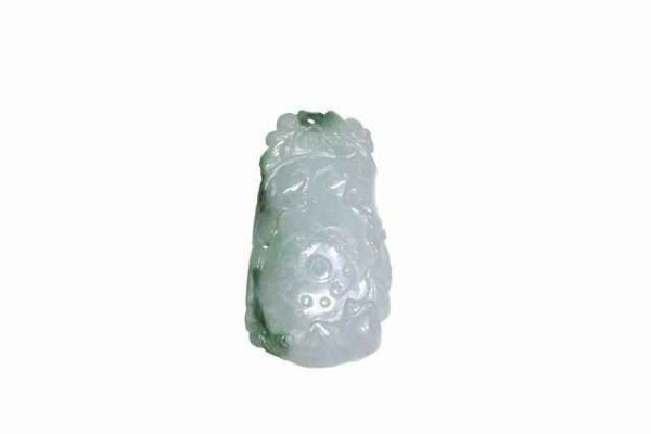 Drachen-Amulett 28x52mm,Jade Burma lavendel