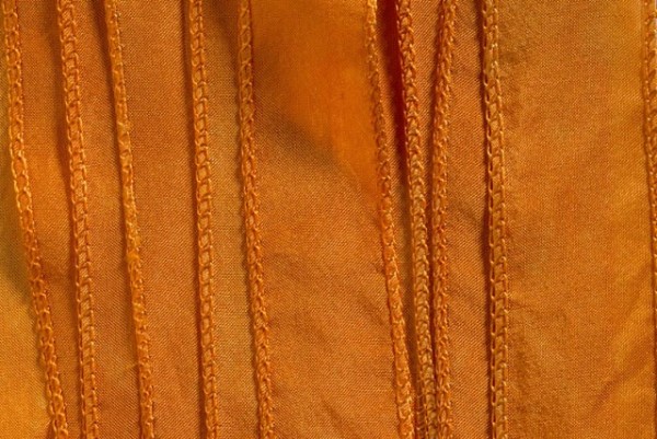 Seidenband silky 110x2cm, Habotai-Seide gebranntes orange