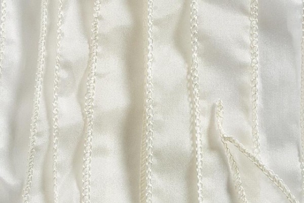 Seidenband silky 110x2cm, Habotai-Seide weiß