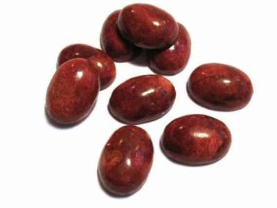 Roter Achat Cabochon 8x10 Mm, 5 Stück, Ohne Löcher, Für Schmuck, Anhänger & DIY