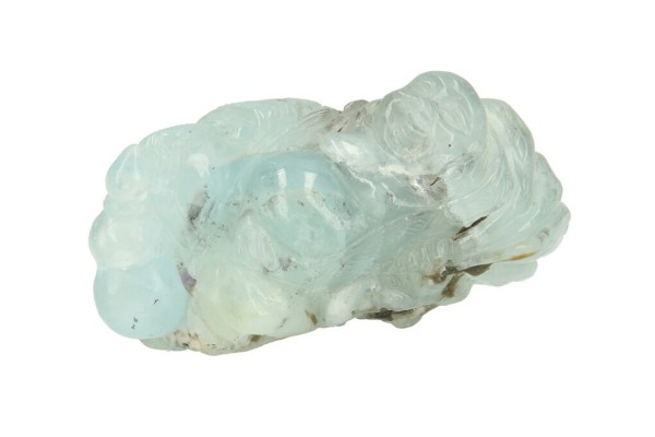 Buddha Gravur 105x60x50mm aus Aquamarin