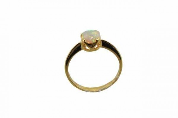 Ring 18K Gelbgold, Opal (Äthiopien) Größe 57
