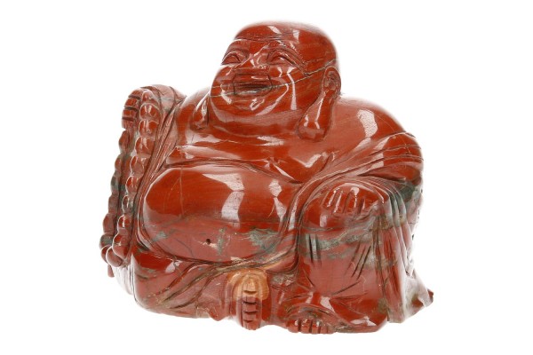 Buddha 120x100x80mm, roter Jaspis