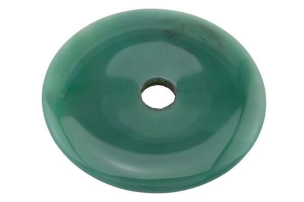 Achat Donut Anhänger 56-57mm, Achat grün/weiß