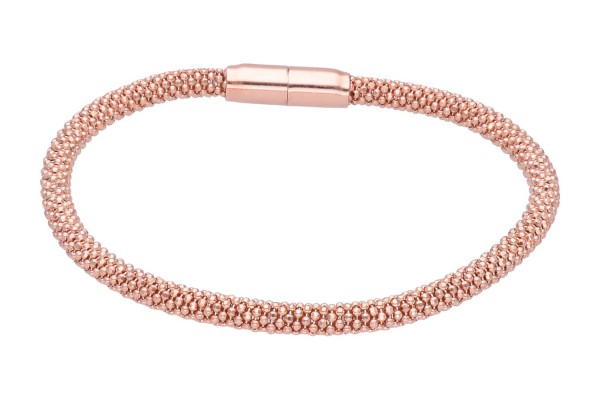 Armband facettiert 3mm/19cm, AGV rosé 925