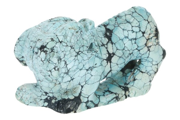 Wächterlöwe Pinyin 26x79x44mm aus Türkis