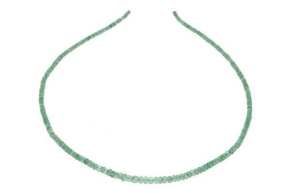 Buttonstrang facettiert 2,5-3,5mm/44cm, Smaragd A