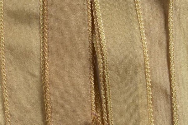 Seidenband silky 110x2cm, Habotai-Seide beige