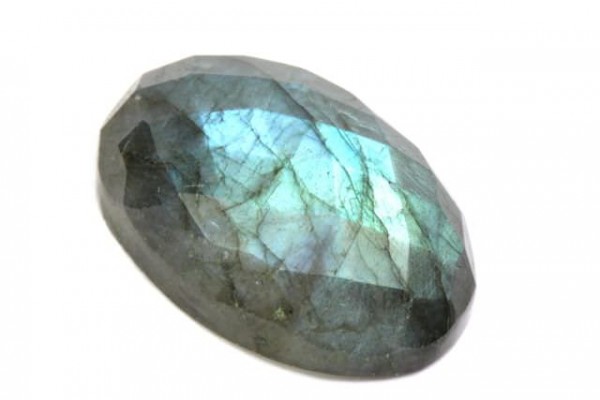 Cabochon facettiert 20x30mm, Labradorit