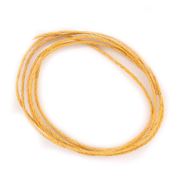 Baumwollband gelb 1mm x 1 m