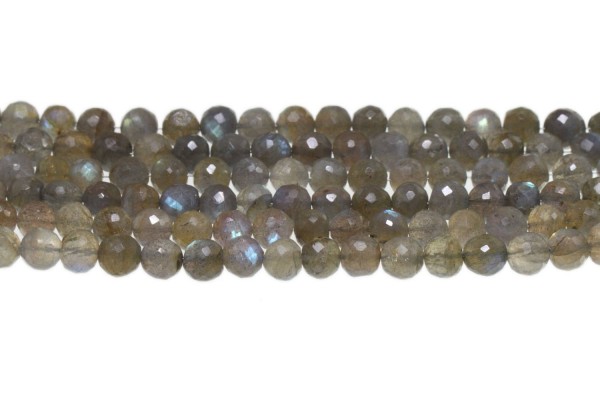 Kugelstrang facettiert 8mm/40cm, Labradorit extra