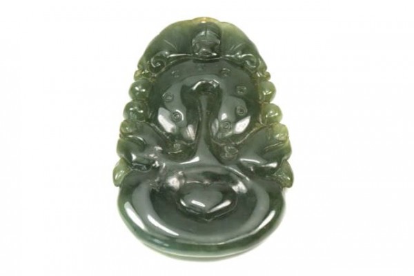 Medaillon Guan Yin 20-35mm, Burma-Jade