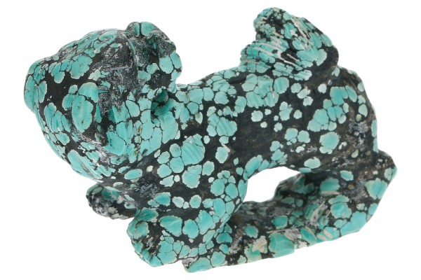 Wächterlöwe Pinyin 25x76x50mm aus Türkis