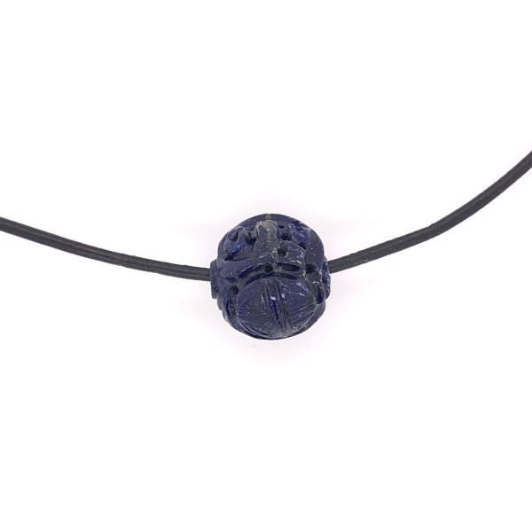 Dragon-Ball 14mm mit 2,5mm-Bohrung, Lapislazuli