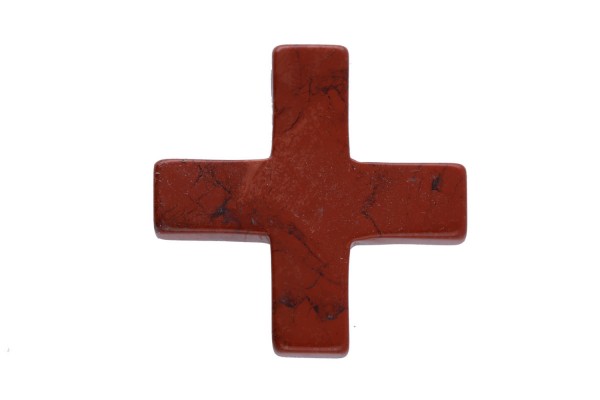 Ankh Kreuz roter Jaspis 30x30mm mit 2,5mm Bohrung