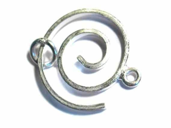 Spiralschließe 20mm, Silber 925