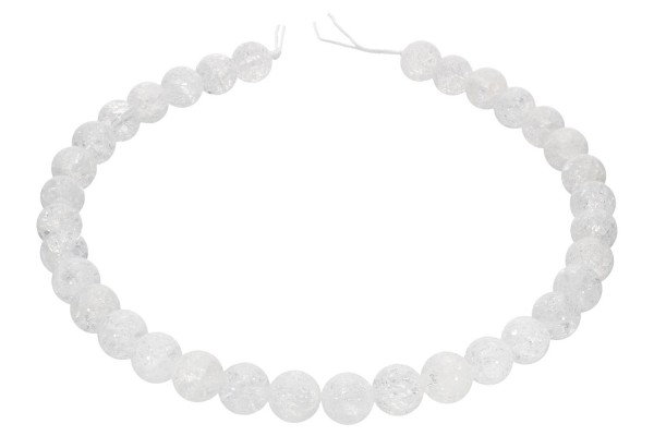 Kugelstrang 12mm/39-40cm, gecrashter Bergkristall