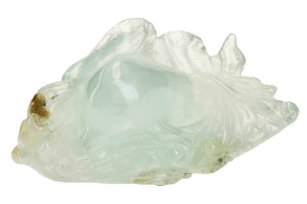 Delphin Gravur 37x88x48mm aus Aquamarin