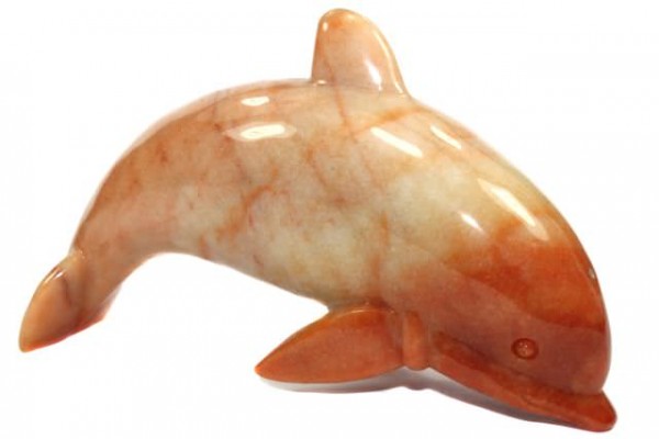 Delphin 180mm, roter Aventurin