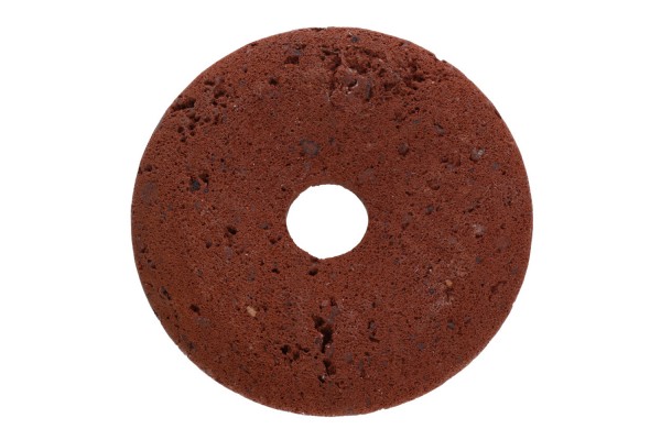 40mm Donut Anhänger aus brauner Lava