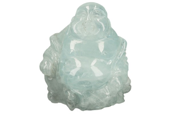 Buddha Gravur 40x45x33mm aus Aquamarin