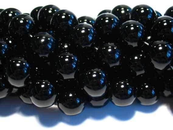 Kugelstrang 20mm/40cm, Onyx poliert