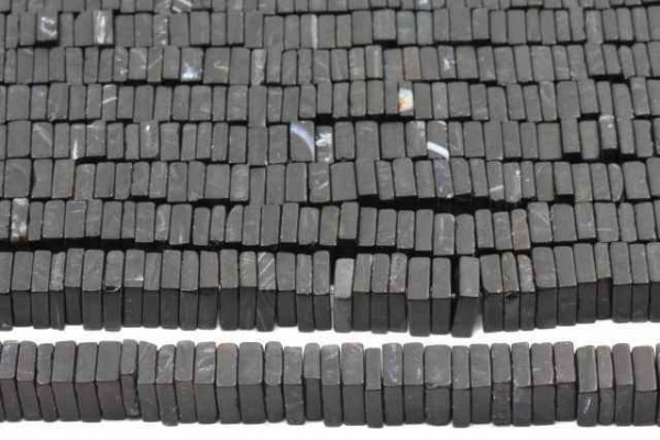 Quadratstrang 8mm/40cm, Onyx matt