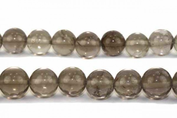 Kugelstrang 12mm/40cm, Rauchquarz